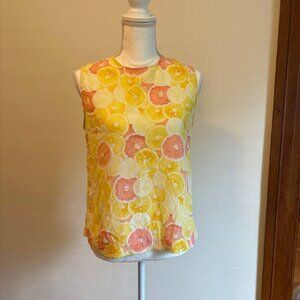 EQUIPMENT SILK SHELL CITRUS FRUIT PRINT (S)